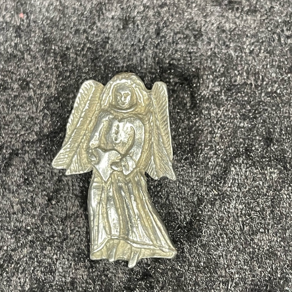Silver Angel Brooch
